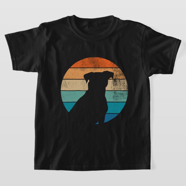 Retro Dog Silhouette T-shirt – Vintage Pet Lover (Laydown)
