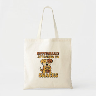 Retro Dog Snack Devotion Canvas Tote Bag