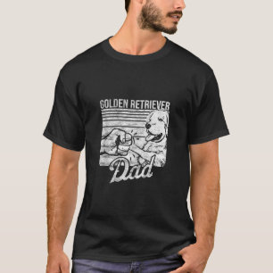 Retro Dog Vintage White English Golden Retriever D T-Shirt