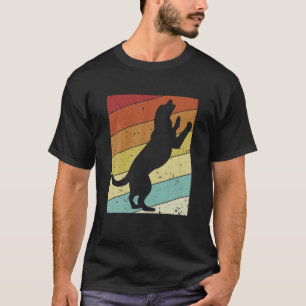 Retro Dogfather Dog Daddy Dog Mum Dog Lover Dog T-Shirt