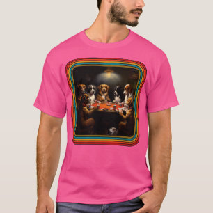 Retro Dogs Playing Poker T-Shirt