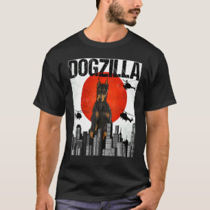 Retro Dogzilla Japanese Doberman T-Shirt
