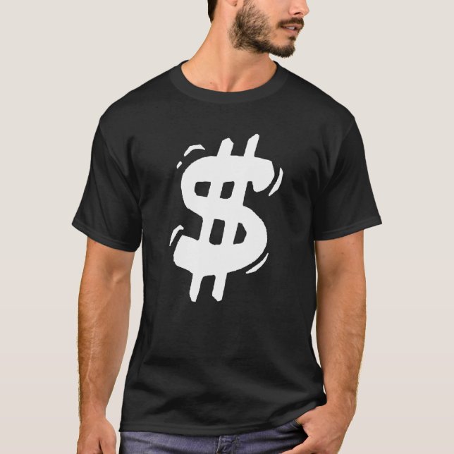 Retro Dollar Sign   T-Shirt (Front)