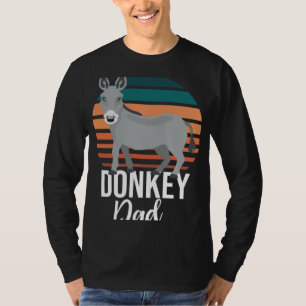 Retro Donkey Dad Donkey Animal Farm T-Shirt