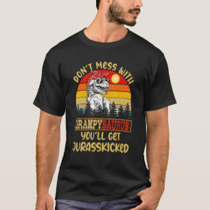 Retro Don't Mess With Grampysaurus You'll Get Jura T-Shirt