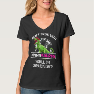 Retro Don't Mess With Nanasaurus You'll Get Jurass T-Shirt