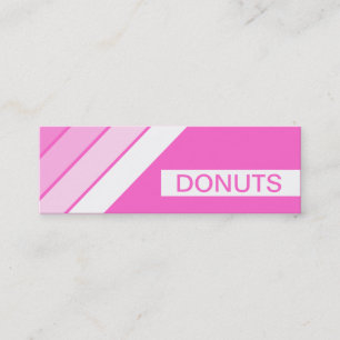 retro DONUTS Mini Business Card