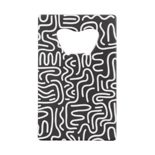 Retro Doodle Wavy Lines: Monochrome