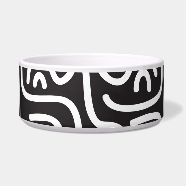 Retro Doodle Wavy Lines: Monochrome (Front)
