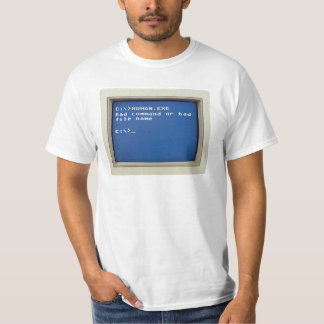 Retro DOS Error: C:\>HUMAN.EXE T-Shirt