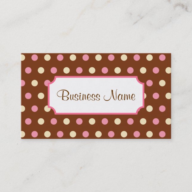 Retro Dot Business Card (Front)