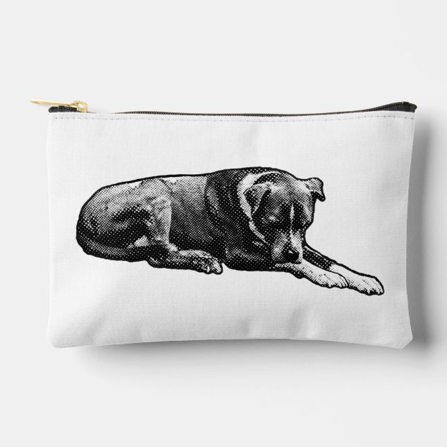 Retro Dot Zip Pouch (Front)