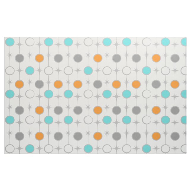 Retro Dots and Starbursts Fabric (Fat Quarter)