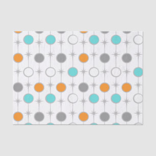 Retro Dots and Starbursts Tissue Paper