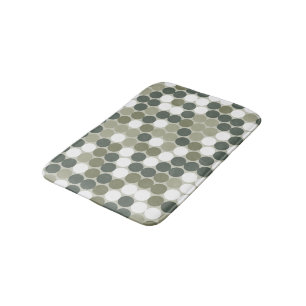Retro dots bath mat