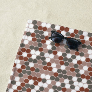 Retro dots beach towel