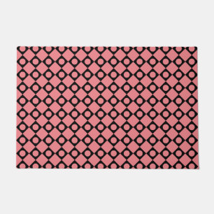 Retro Dots Black Doormat