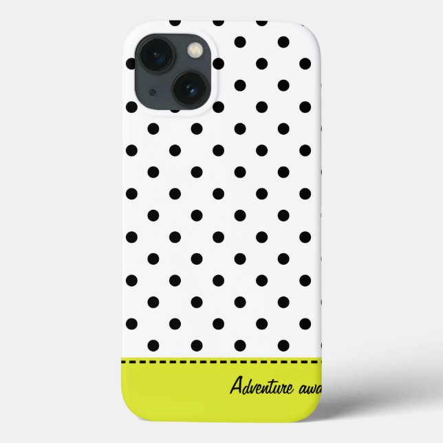 Retro Dots - Black&White iPad Air Case (Back)