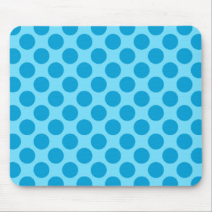Retro dots - Ocean blue Mouse Pad