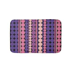 Retro Dots Pattern Bath Mat 