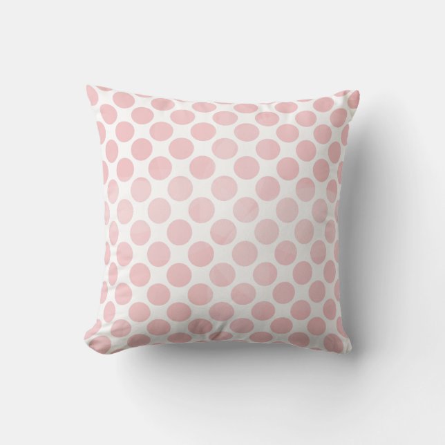 Retro dots - Shell pink Cushion (Front)