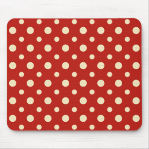 Retro Dots Vanilla&Strawberry Mousepad