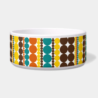 Retro Dots Vertical Stripe Pattern