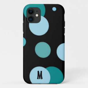 Retro Dots with Initial Case-Mate iPhone Case