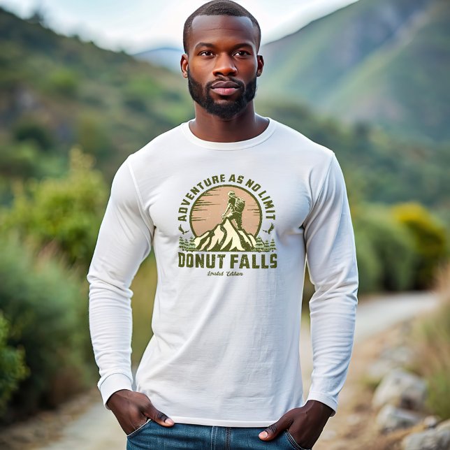 Retro Doughnut Falls Hike Sunset Sweatshirt (Creator Uploaded)