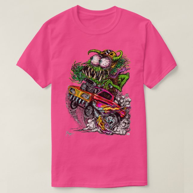 Retro Drag Racing Hot Rod gasser T-Shirt (Design Front)