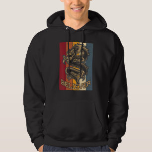 Retro Dragon  Vintage Imagine Chinese Dragon Belie Hoodie
