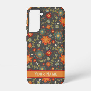 Retro Dragonfly Floral Colourful Inspirivity Samsung Galaxy Case