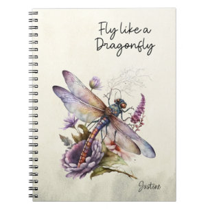 Retro Dragonfly Notebook