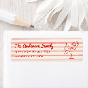 Retro Drawn Red Santa Claus Merry Christmas Fun