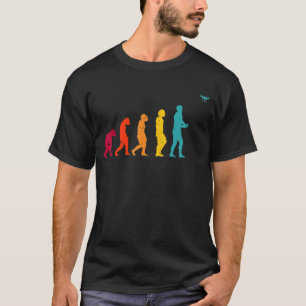 Retro Drone Evolution Drone Pilot Hobby Drone T-Shirt