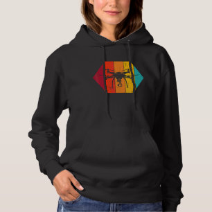 Retro Drone Fvp Race Pilot Quadcopter Flight Opera Hoodie