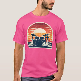 Retro Drumset Drum Drummer Drumming Drummers T-Shirt