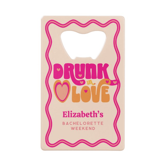 Retro Drunk in Love Bachelorette Weekend (Front)