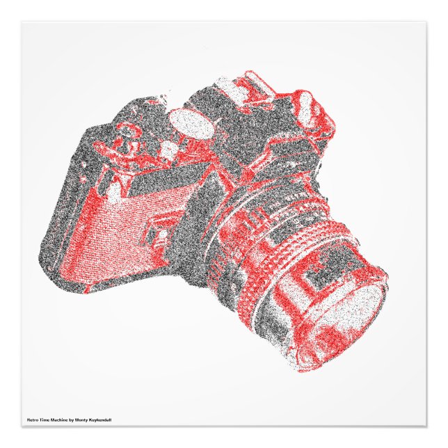 Retro DSLR Wall Poster (Front)