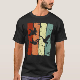 Retro Duck Ducks Goose Geese Swan Swans Birds T-Shirt