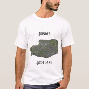 Retro Dundee Scotland Map Gift T Shirt