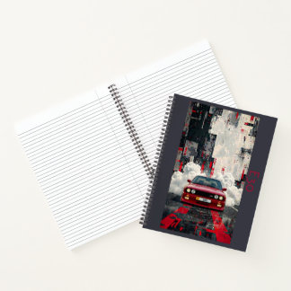Retro E30 M3 Cinematic Art Spiral Notebook – JDM &