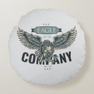 Retro Eagle Company American Design Round Cushion