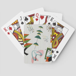 Retro Eames-Era Atomic Inspired Playing Cards