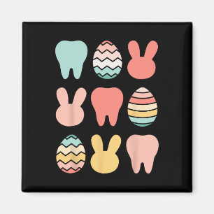 Retro Easter Dentist Dental Istant Oral Hygienist Magnet