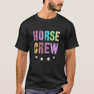 Retro EAT Sleep Ride Horses Repeat Gallop Team Hor T-Shirt
