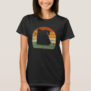 Retro Egypt Egyptian Map Sunset National Day T-Shirt