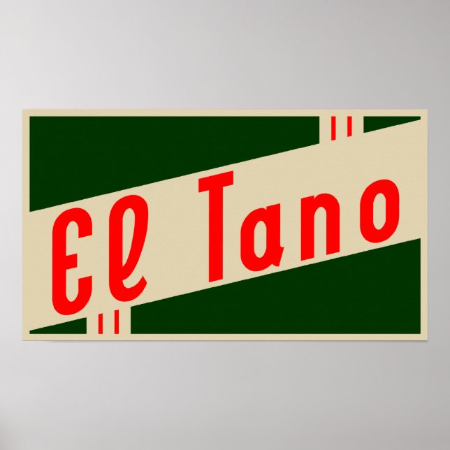 retro el tano poster (Front)