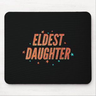 Retro Eldest Daughter Team Gift For Eldest Daughte Mouse Pad