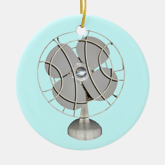 Retro Electric Fan Ornament (Front)